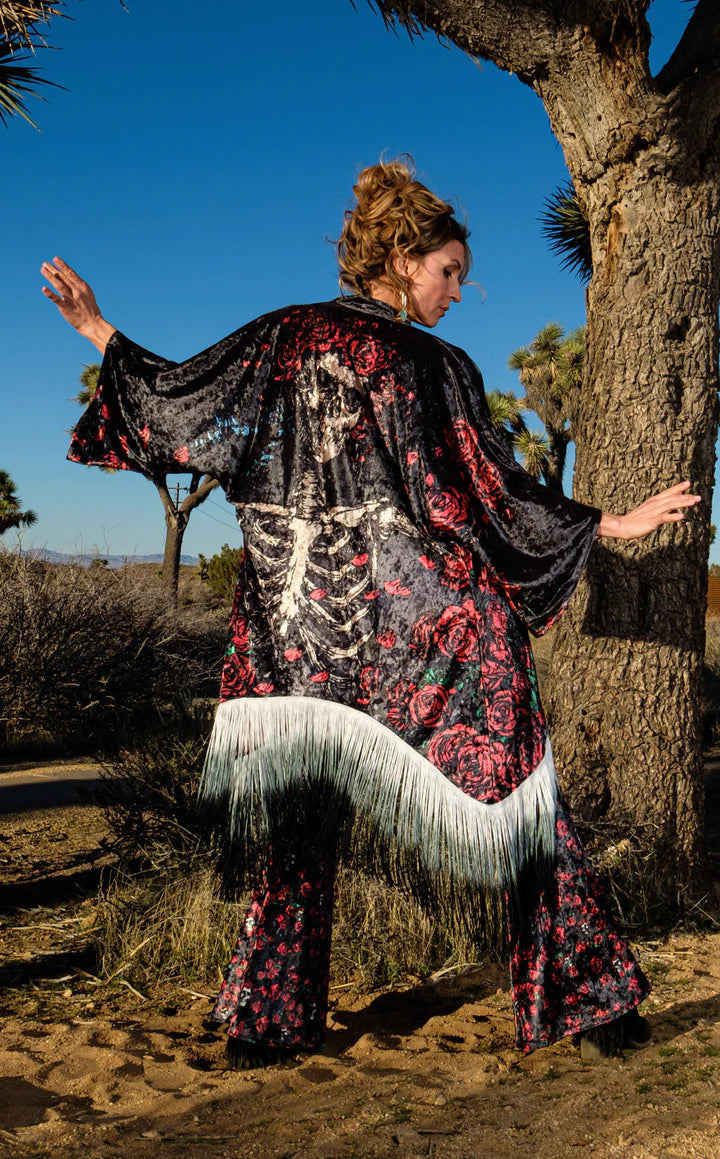 Grateful Dead Bertha Velvet Kimono