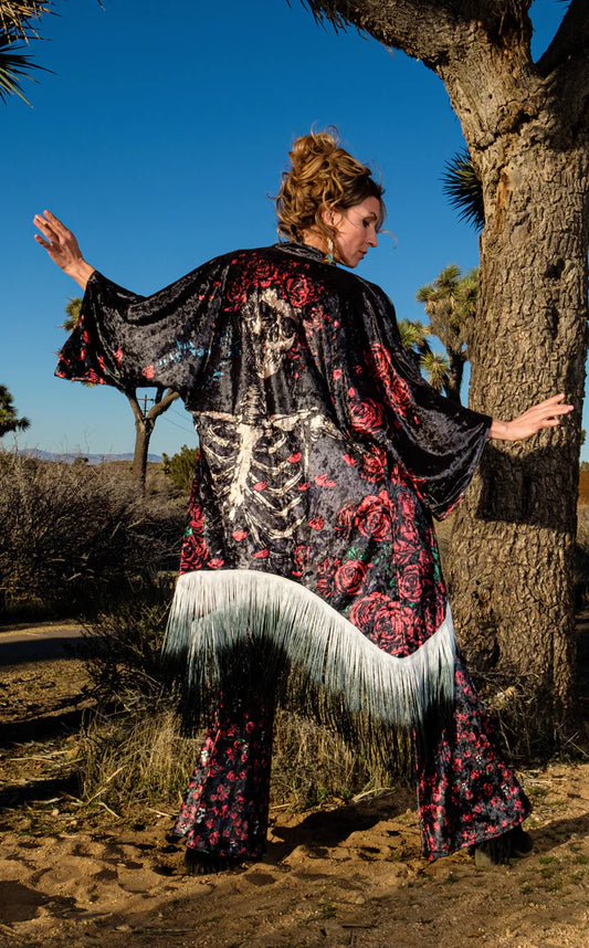 Grateful Dead Bertha Velvet Kimono
