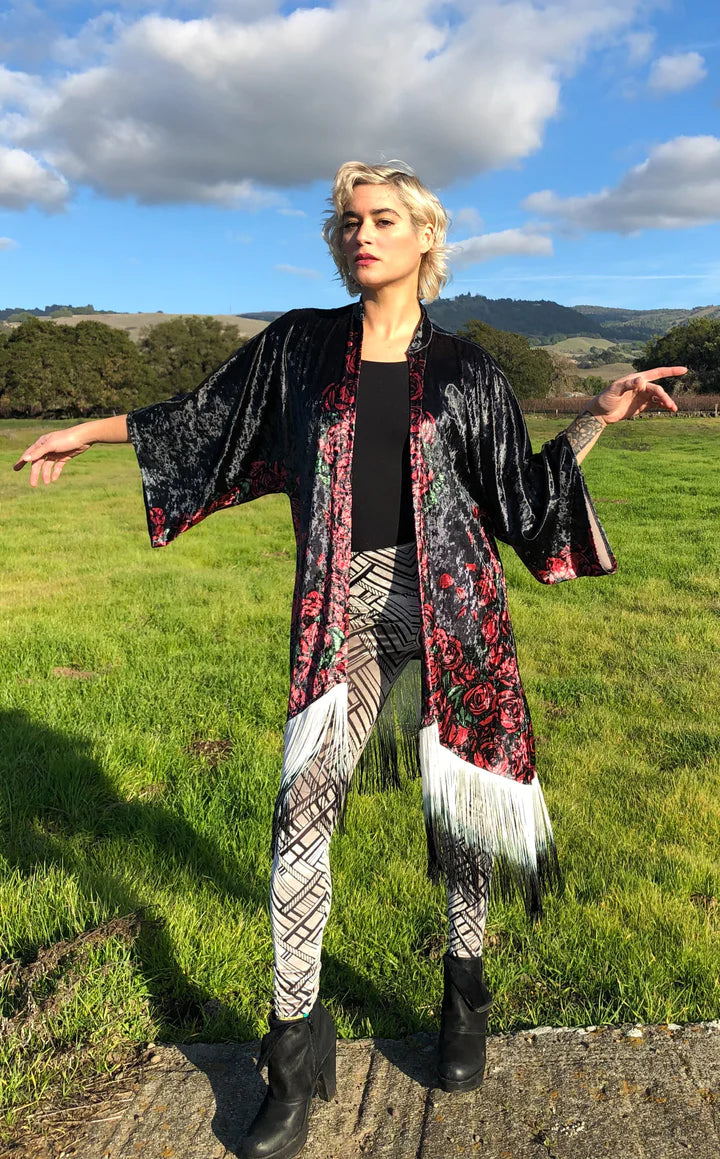 Grateful Dead Bertha Velvet Kimono