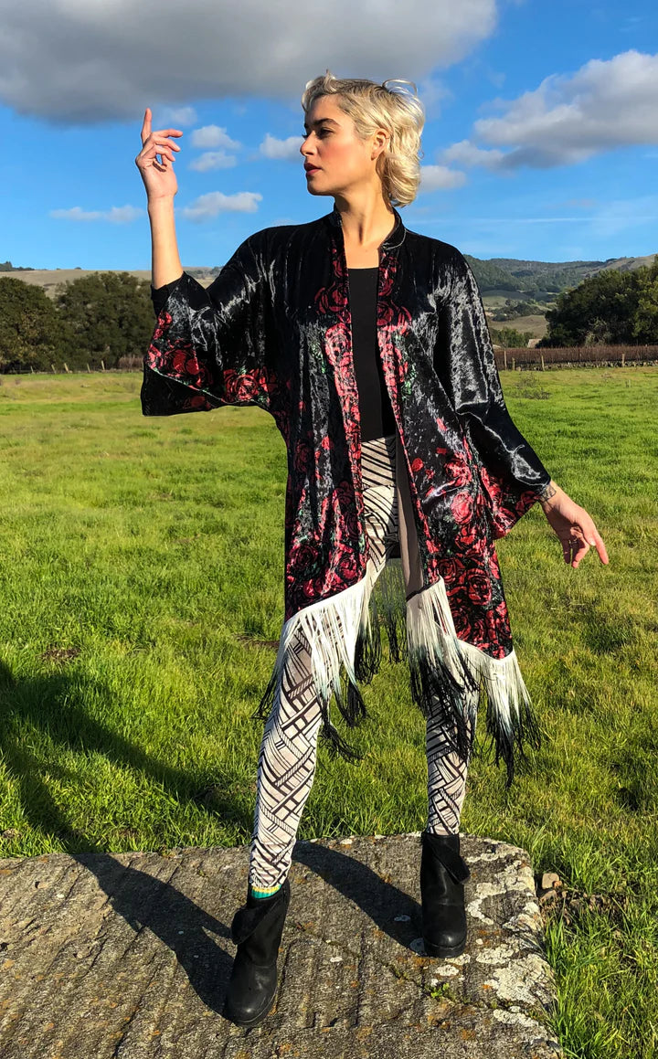 Grateful Dead Bertha Velvet Kimono