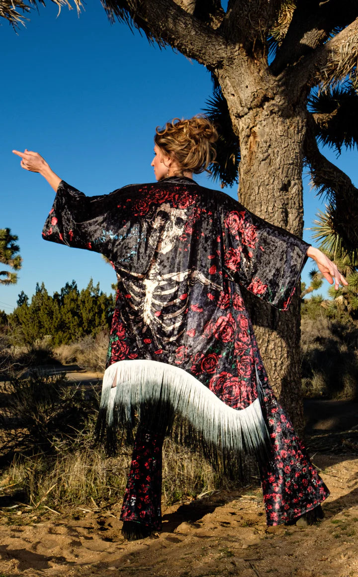 Grateful Dead Bertha Velvet Kimono
