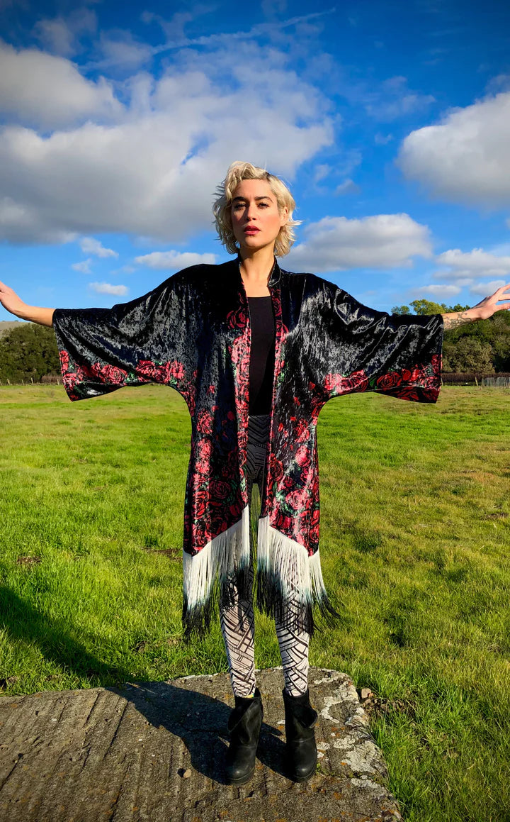 Grateful Dead Bertha Velvet Kimono