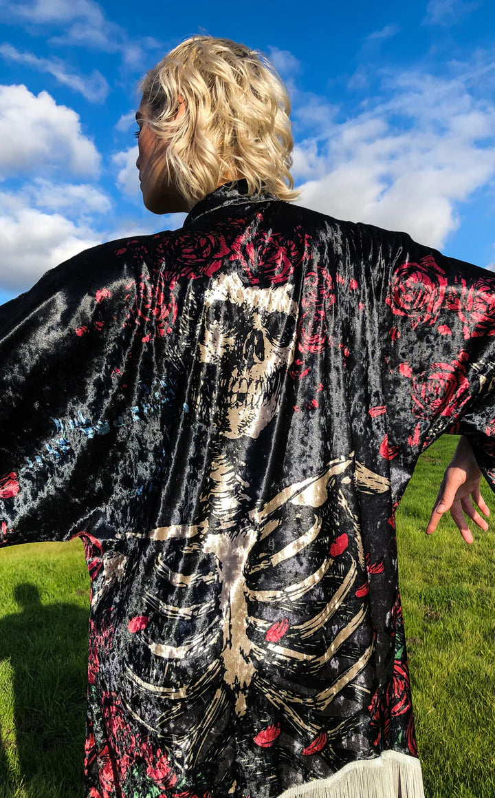 Grateful Dead Bertha Velvet Kimono