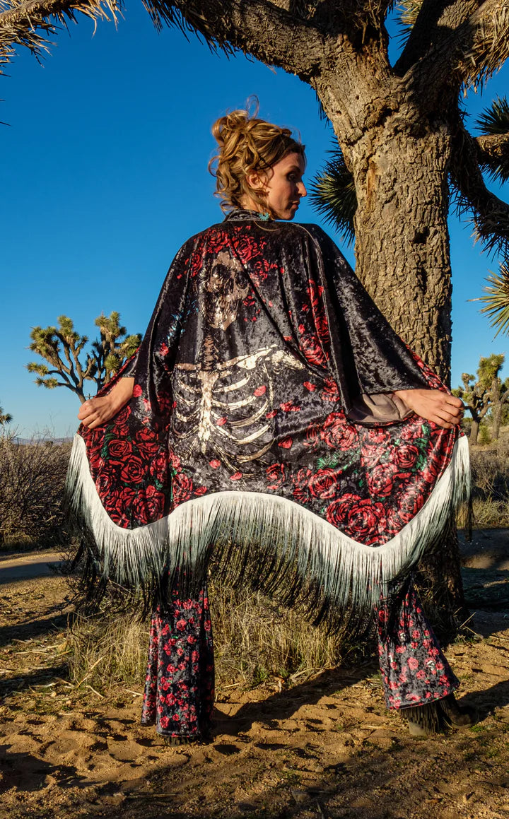 Grateful Dead Bertha Velvet Kimono