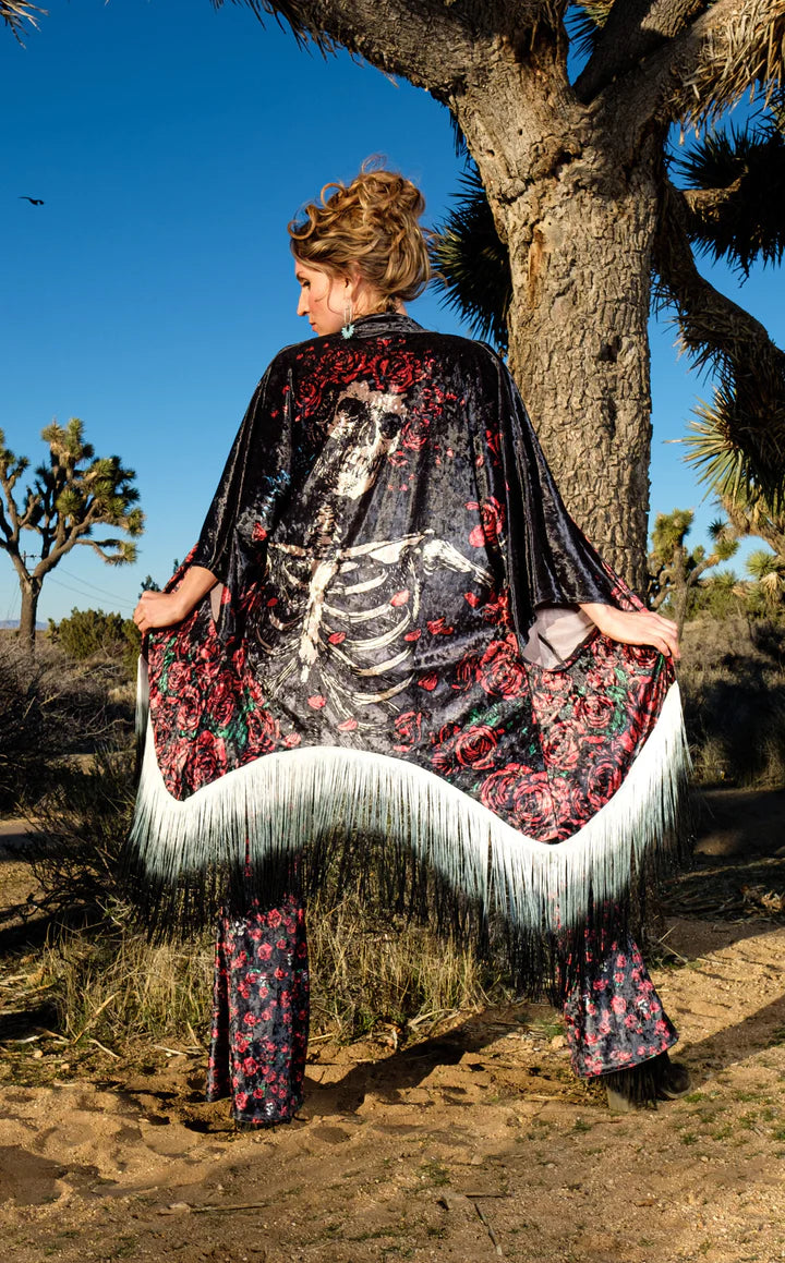 Grateful Dead Bertha Velvet Kimono