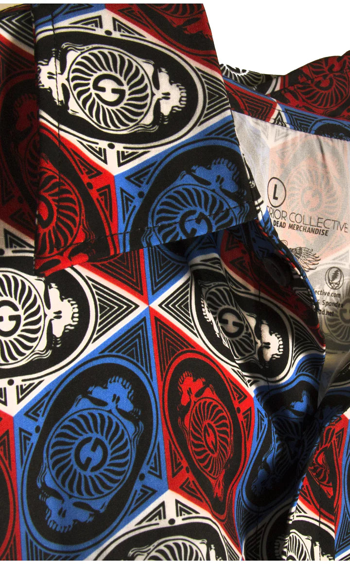 Grateful Dead American Geo Men's Button Down