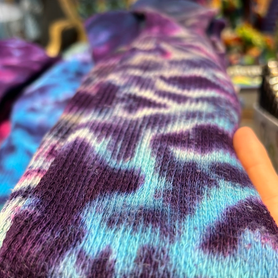 Tie Dye Thigh High Socks