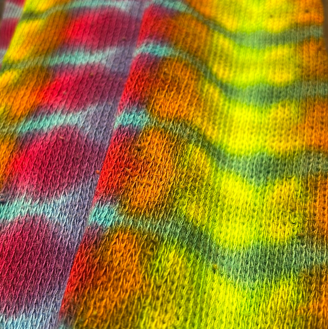 Tie Dye Thigh High Socks