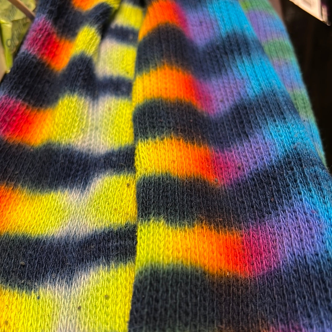 Tie Dye Thigh High Socks