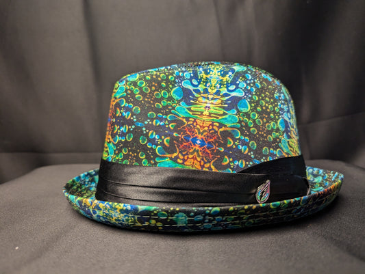 Green Liquid Light Fedora