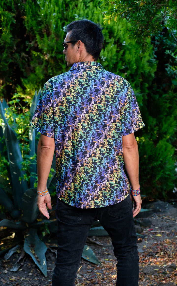 Grateful Dead Dancing Skeletons Men's Button Down