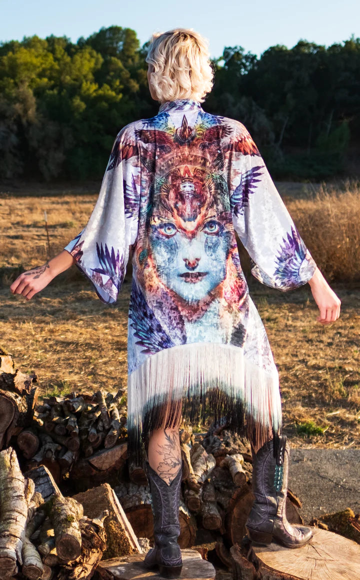Dharma Dragon Velvet Kimono