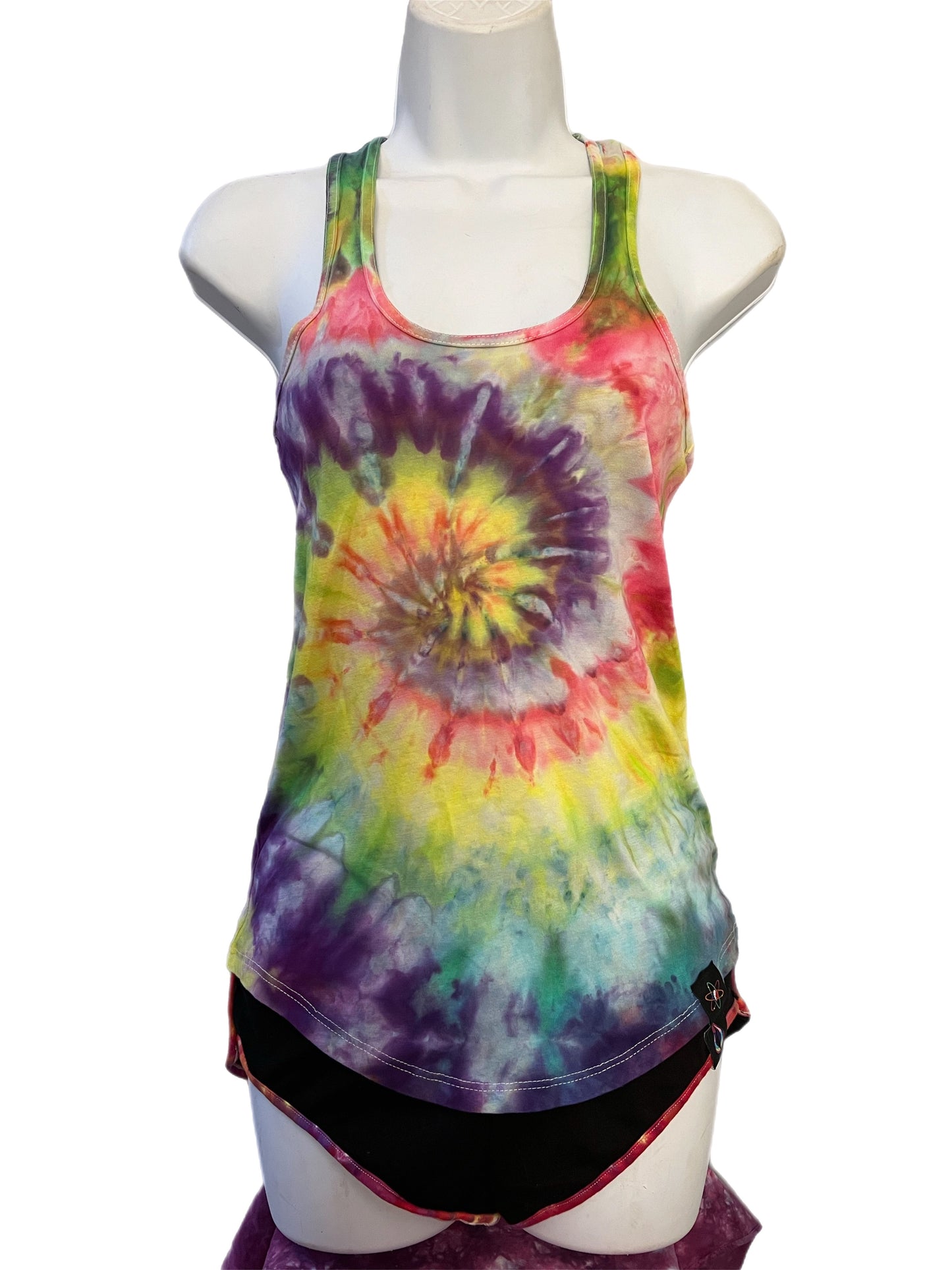 Women's Tie Dye Racerback Tank Top #01