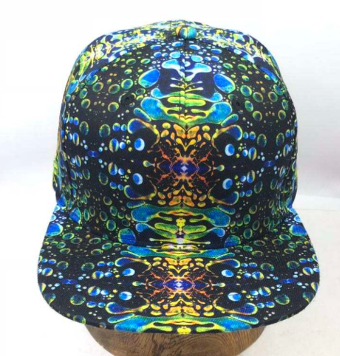 Green Liquid Light Flex Fitted Hat