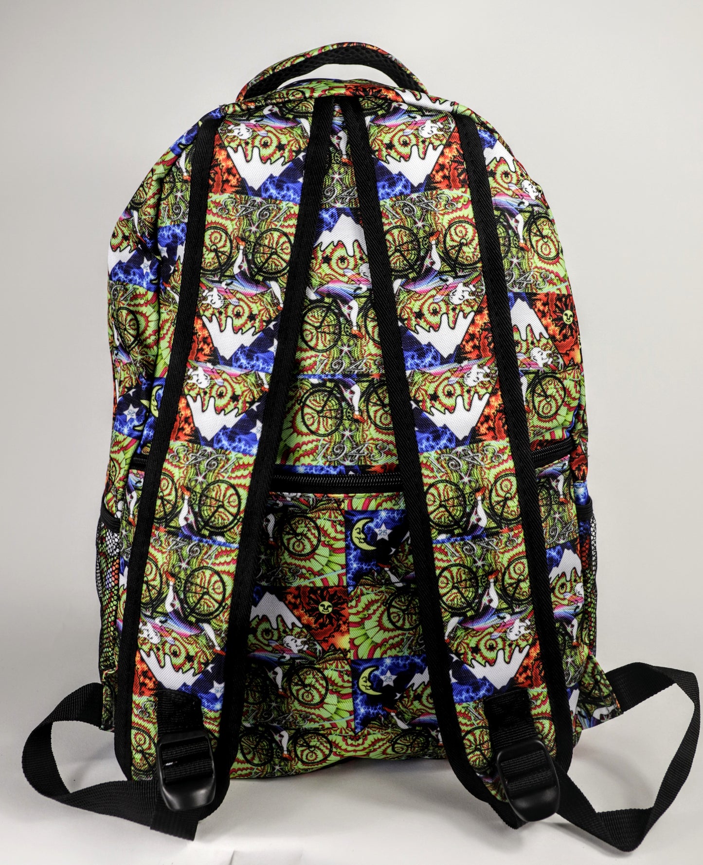 Albert Hoffman Grateful Dead Bicycle Day Blotter Art Festival Backpack
