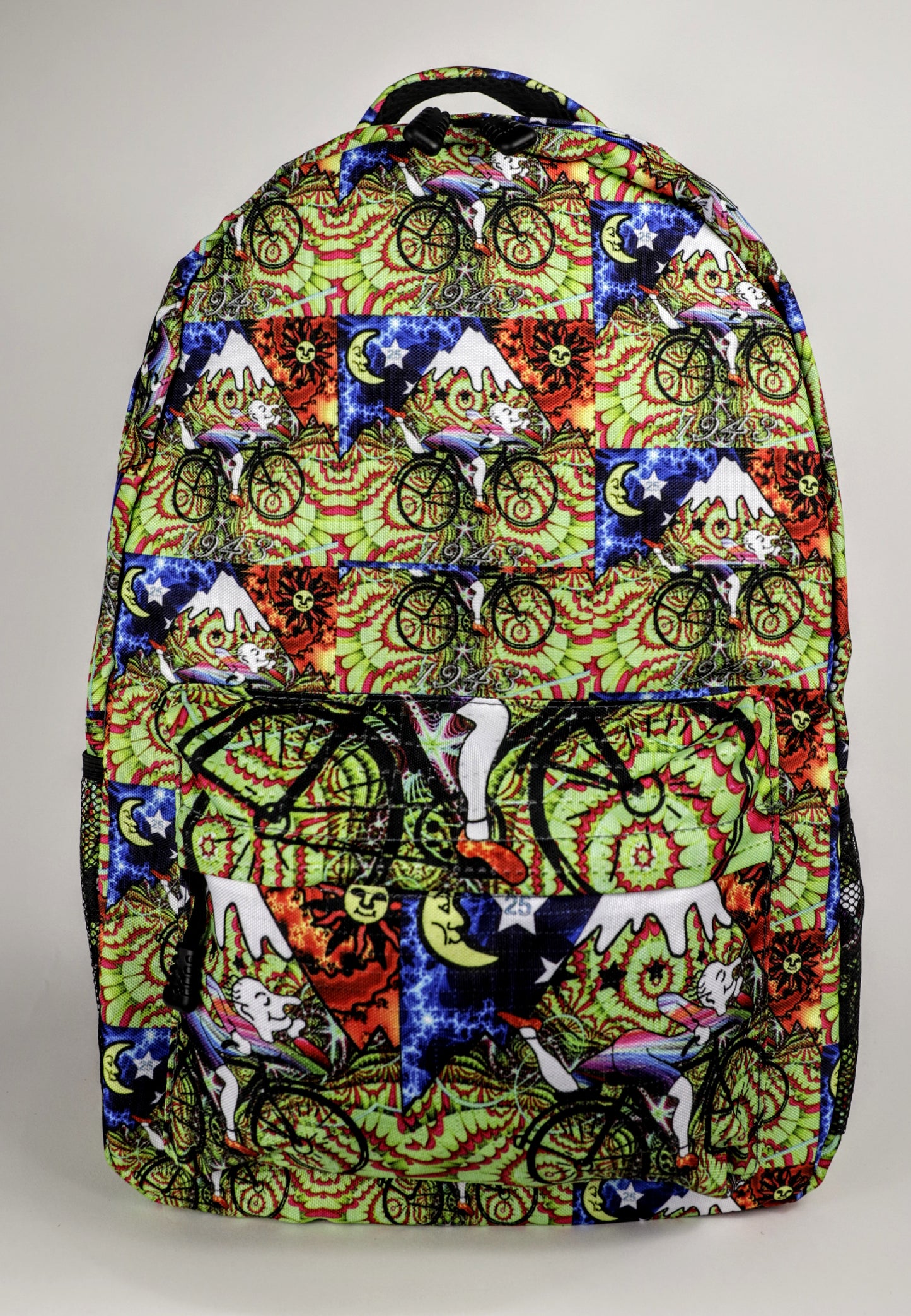 Albert Hoffman Grateful Dead Bicycle Day Blotter Art Festival Backpack
