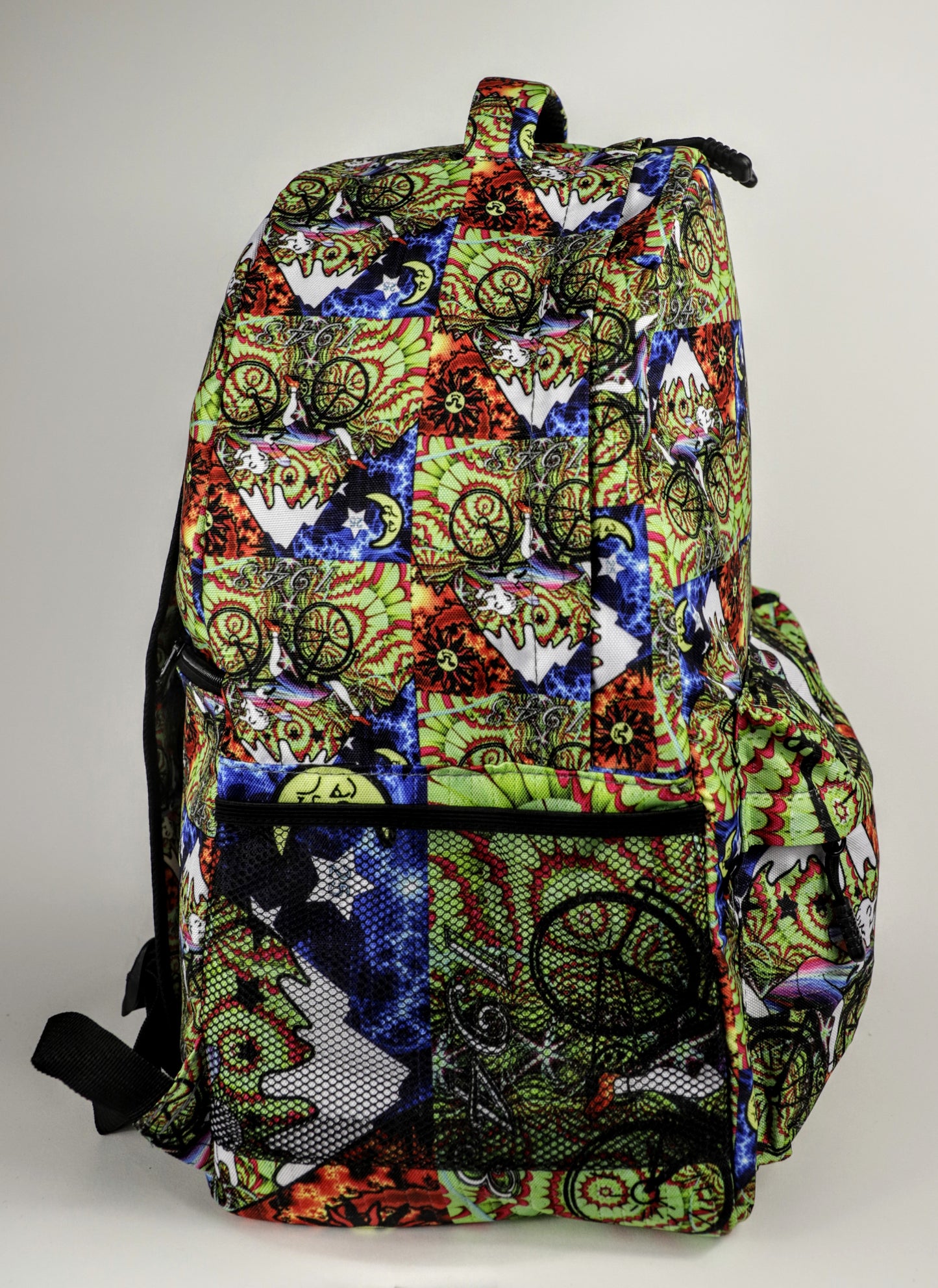 Albert Hoffman Grateful Dead Bicycle Day Blotter Art Festival Backpack