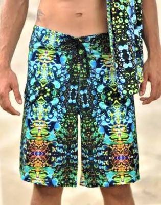 Green Liquid Lights Board Shorts