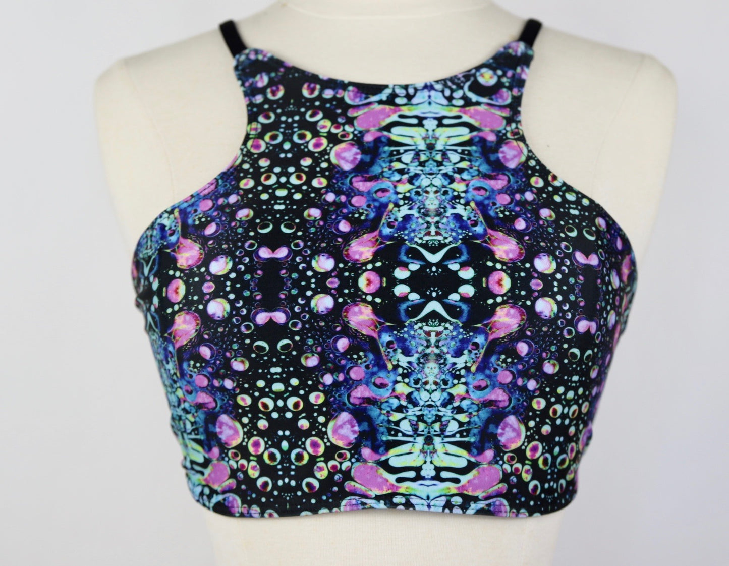 Violet Liquid Lights Racerback Halter Top
