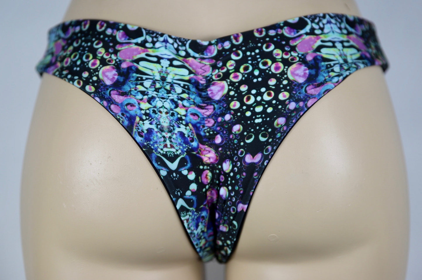 Violet Liquid Lights Mini Scrunch Bottom