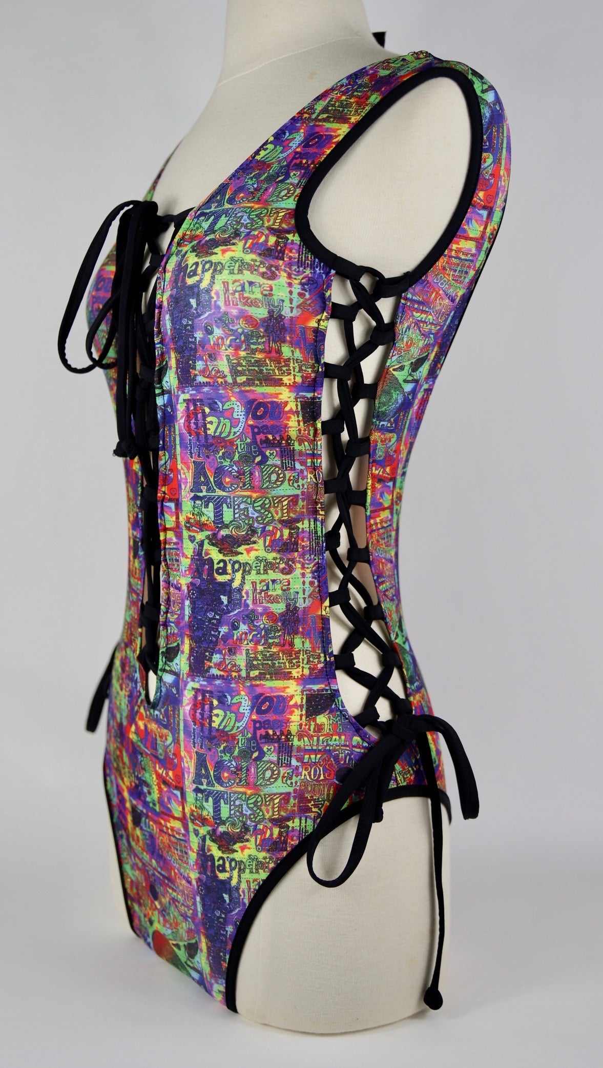 Grateful Dead (Dead & Company) Acid Test TIE ME UP 1Piece Bathing Suit
