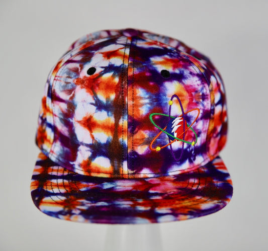 Blood Orange Flex Fitted Tie Dye Festival Hat (Grateful Dead / Phish)