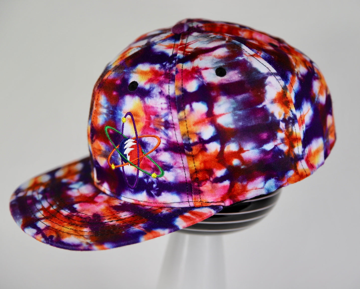 Blood Orange Flex Fitted Tie Dye Festival Hat (Grateful Dead / Phish)
