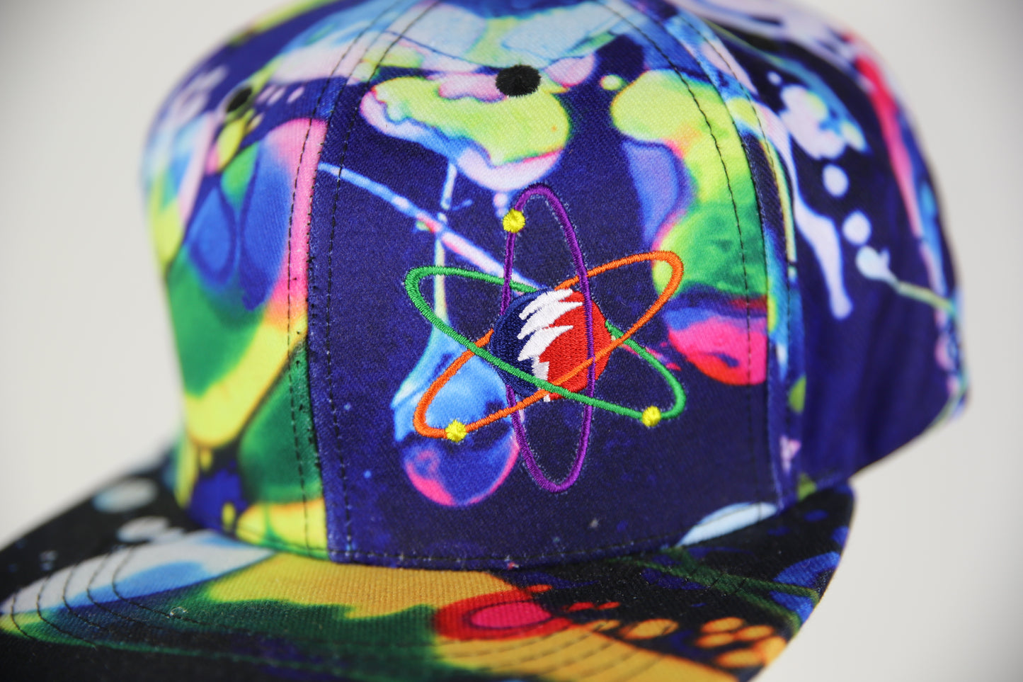 Rainbow Liquid Lights Flex Fitted Hat