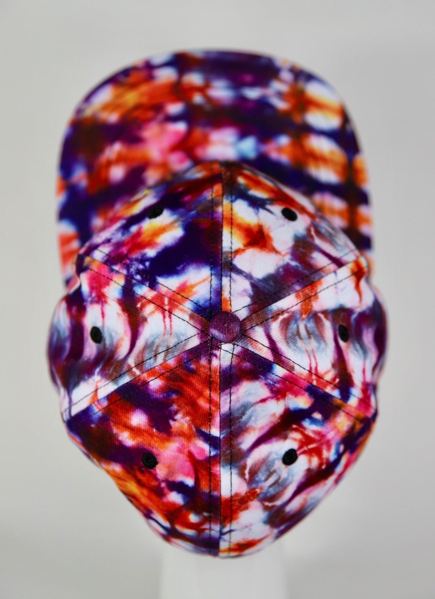 Blood Orange Flex Fitted Tie Dye Festival Hat (Grateful Dead / Phish)