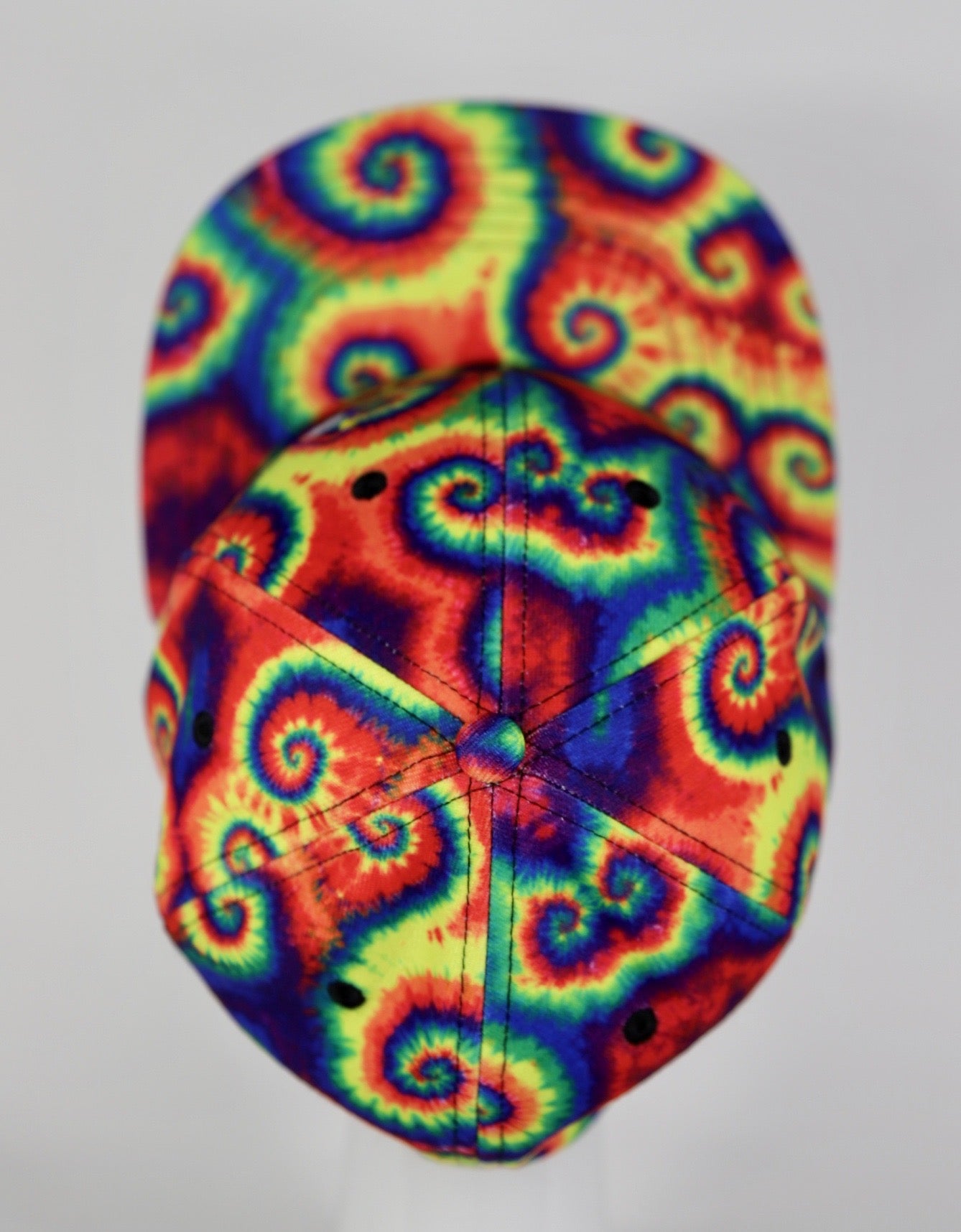 Rainbow Spiral Flex Fitted Hat