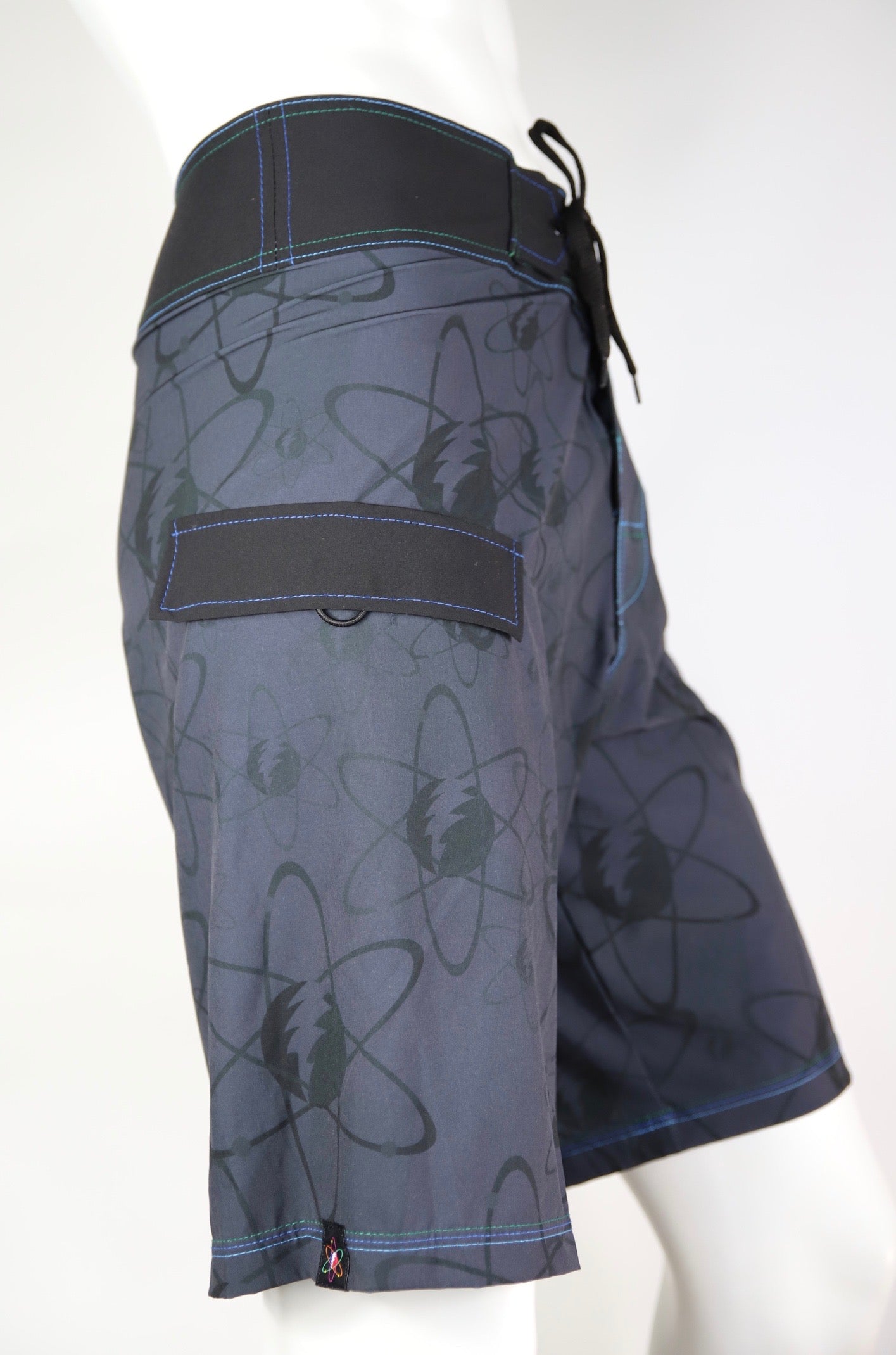 black and grey, psychatomic, Grateful Dead, dead and company, merry pranksters, board shorts