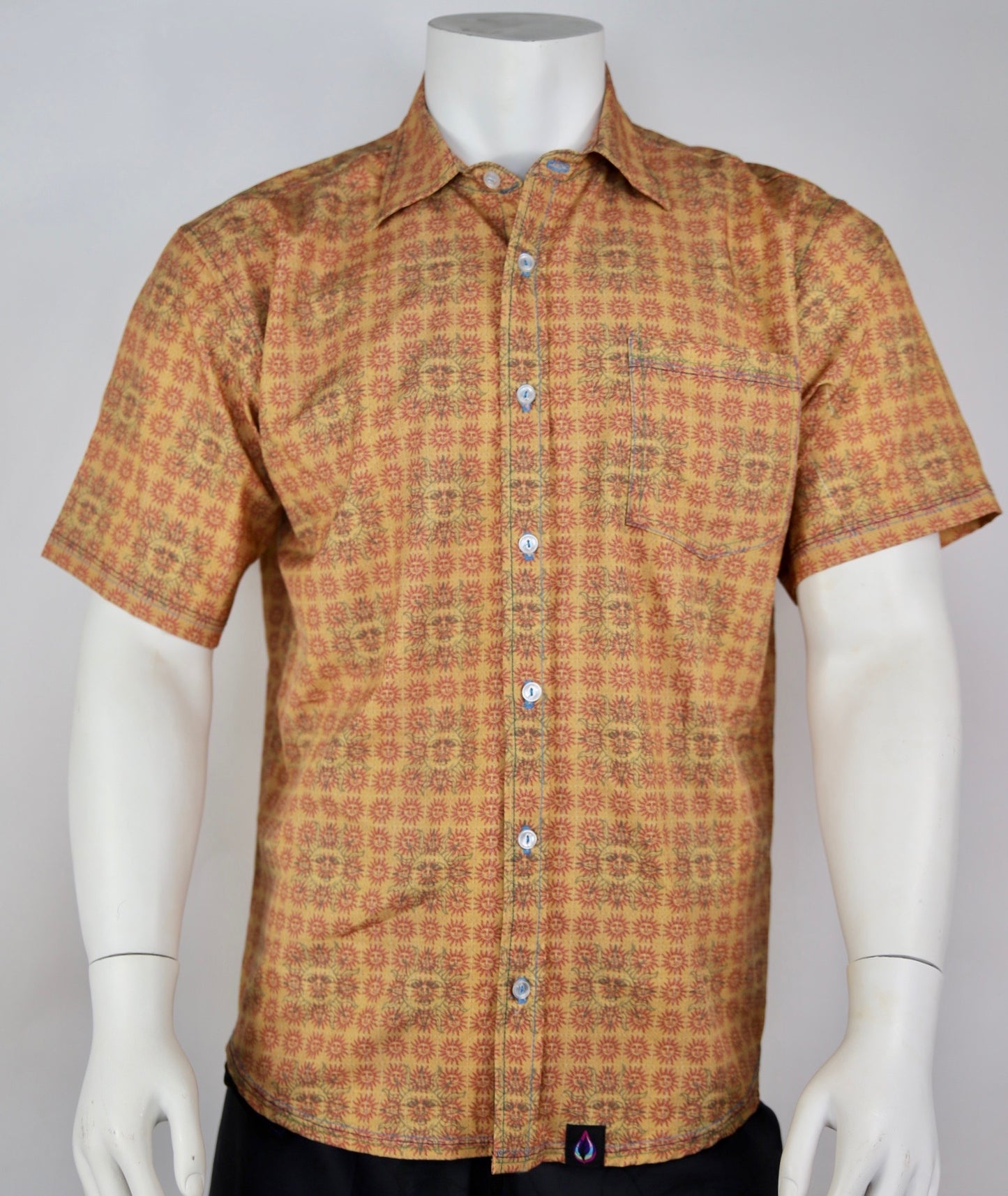 Orange Sunshine Men's Button Down