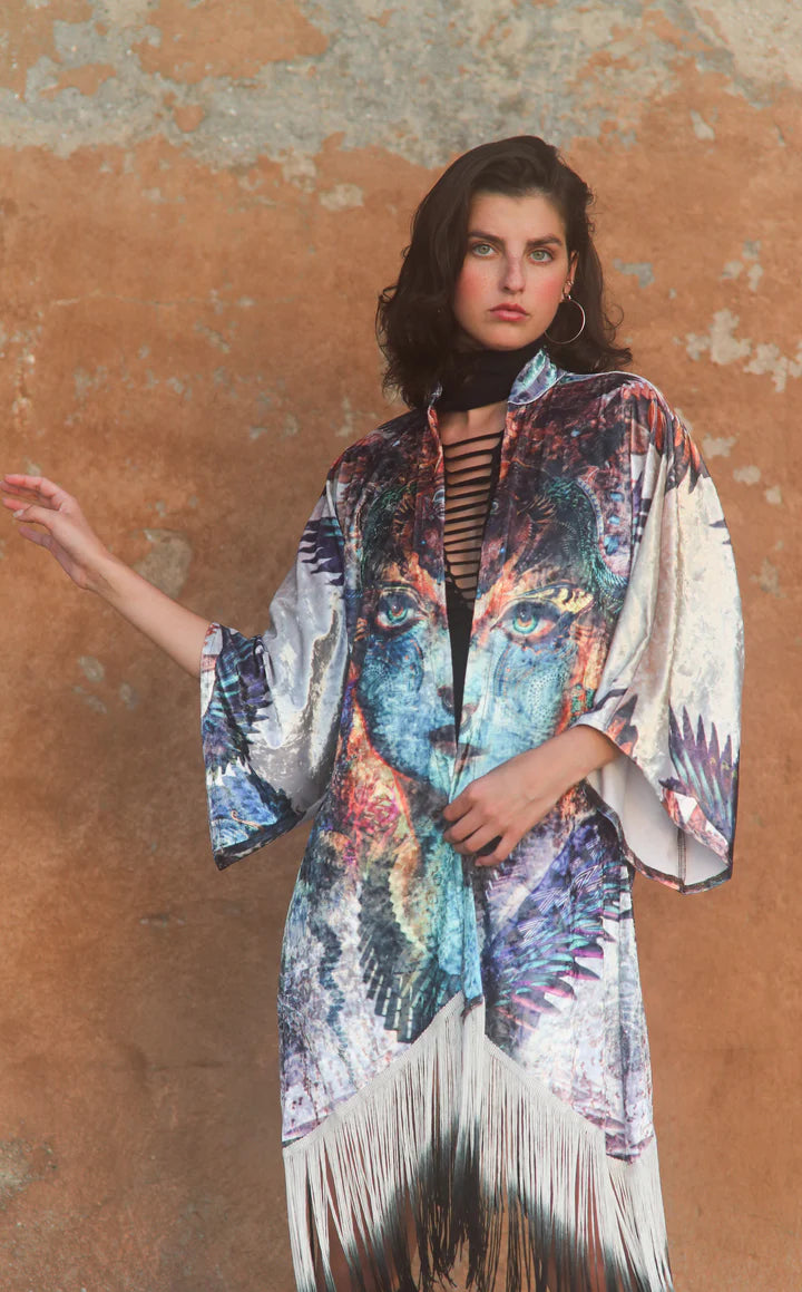 Dharma Dragon Velvet Kimono