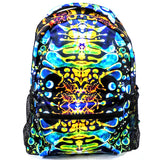 Blue Liquid Lights Festival Backpack Psychedelic Tie Dye Steal Your Face Grateful Dead