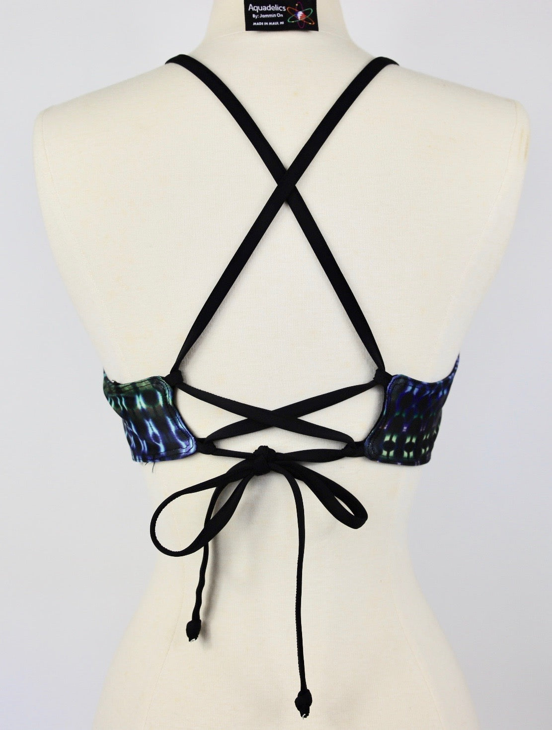 Rainbow Liquid Lights Racerback Halter Top