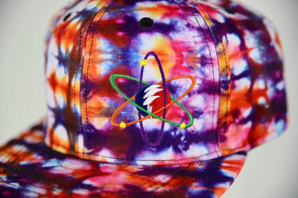 Blood Orange Flex Fitted Tie Dye Festival Hat (Grateful Dead / Phish)