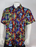 Rainbow Spiral Button Down Shirt