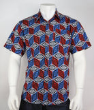 Grateful Dead (Dead & Company) American Geo Button Down Shirt Steal Your Face SYF